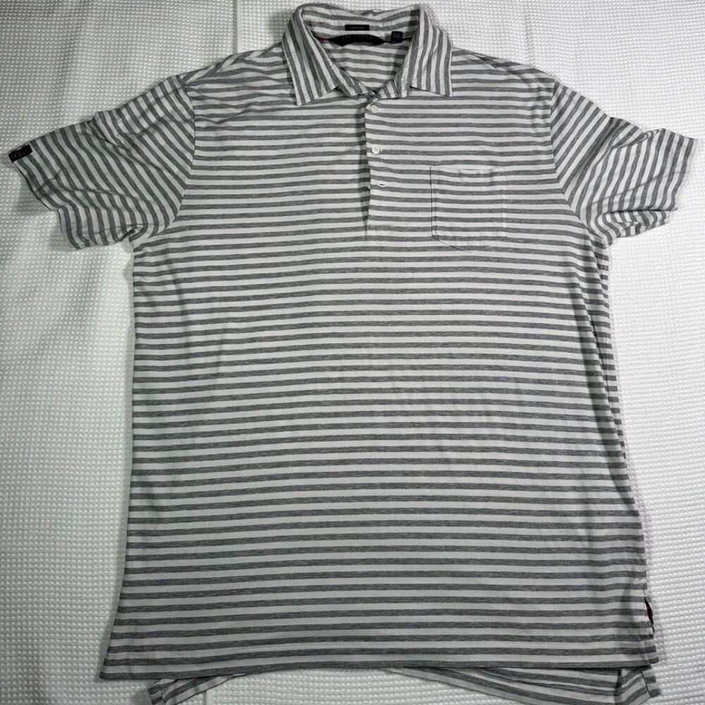 XL White striped Polo ralph lauren golf polo